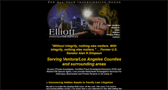 Desktop Screenshot of elliottinvestigativeservices.com