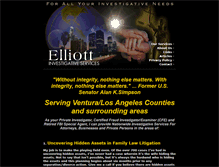 Tablet Screenshot of elliottinvestigativeservices.com